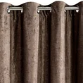 DIVA LINE Zasłona gotowa JUDITH z lśniącej tkaniny szenilowej - 140 x 270 cm - brązowy 4