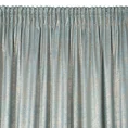 DIVA LINE Zasłona z miękkiego welwetu zdobiona jasnozłotym nieregularnym wzorem - 140 x 270 cm - niebieski 4