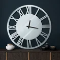 Dekoracyjny zegar ścienny w stylu vintage ze szkła - 60 x 5 x 60 cm - stalowy 8