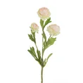 JASKIER - kwiat sztuczny dekoracyjny z płatkami z jedwabistej tkaniny - ∅ 4 x 42 cm - kremowy 1