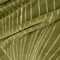 Koc BLANCA miękki i miły w dotyku ze złotym nadrukiem z motywem liści lilii wodnej - 150 x 200 cm - oliwkowy 5