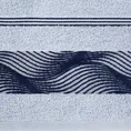 EUROFIRANY CLASSIC Ręcznik SYLWIA 2 z żakardową bordiurą z falującym wzorem - 70 x 140 cm - niebieski 2