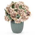 KAMELIA sztuczny kwiat dekoracyjny z jedwabistej tkaniny - ∅ 11 x 44 cm - beżowy 2