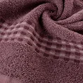 Ręcznik RIVA chłonny i wytrzymały z przeplataną bordiurą - 30 x 50 cm - liliowy 5