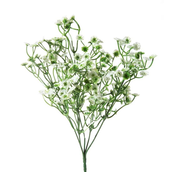 GIPSÓWKA gałązka sztuczny kwiat dekoracyjny - 35 cm - zielony