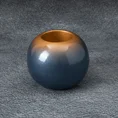 Świecznik ceramiczny NESSA z efektem ombre - ∅ 10 x 9 cm - niebieski 1
