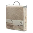 DESIGN 91 narzuta welwetowa pikowana metodą hot press w wzór karo - 170 x 210 cm - beżowy 6