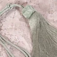 Dekoracyjny sznur do upięć z chwostem z pomponikiem - dł. 72 cm - miętowy 3
