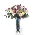 OSET POLNY kwiat sztuczny dekoracyjny z tkaniny - dł. 84 cm dł. kwiat 5 cm - niebieski 2