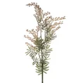 Gałązka - sztuczny kwiat dekoracyjny - dł. 81 cm dł. z liśćmi 45 cm - jasnoróżowy 1