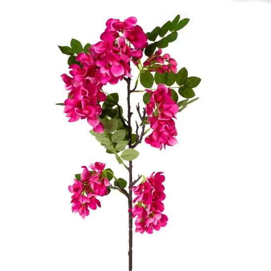 ROBINIA AKACJOWA  gałązka, kwiat sztuczny dekoracyjny - 85 cm - amarantowy