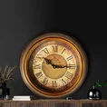 Dekoracyjny zegar ścienny w stylu retro - 36 x 5 x 36 cm - brązowy 8
