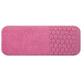 Ręcznik z bordiurą w groszki - 50 x 90 cm - różowy 3