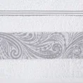 EUROFIRANY CLASSIC Ręcznik SYLWIA 1 z żakardową bordiurą tkaną w ornamentowy wzór - 70 x 140 cm - biały 2