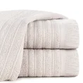 Ręcznik bawełniany MIRENA w stylu boho z frędzlami - 50 x 90 cm - pudrowy róż 1