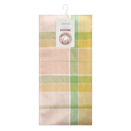 Zdjęcia - Ręcznik Ściereczki kuchenne OLIVIA z klasycznym wzorem kratki 50 x 70 cm zielony