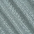Zasłona ISLA z matowego welwetu z żakardowym geometrycznym wzorem - 140 x 250 cm - stalowy 10