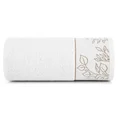 LIMITED COLLECTION ręcznik BLANCA 3 z miękkiej bawełny z żakardową bordiurą z motywem roślinnym MAGIA BIELI - 70 x 140 cm - biały 3