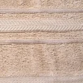 EUROFIRANY PREMIUM ręcznik z bawełny egipskiej z żakardową bordiurą podkreśloną lśniącą nicią - 50 x 90 cm - beżowy 2