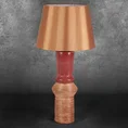 Dwukolorowa lampa ELDA z podstawą z glinki ceramicznej - ∅ 35 x 75 cm - ceglasty 1