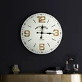 Dekoracyjny zegar ścienny w stylu retro - 45 x 6 x 45 cm - biały 11