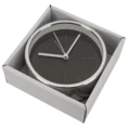 Dekoracyjny zegar stołowy w stylu vintage czarno-srebrny - 11 x 4 x 11 cm - czarny 3
