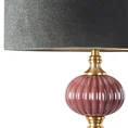 Lampa stojąca MARITA z welwetowym  abażurem - ∅ 46 x 174 cm - stalowy 2