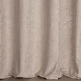 Zasłona OCTAVIA z miękkiego welwetu z wycinanym wzorem liści - 140 x 250 cm - beżowy 3