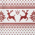 Świąteczna zasłona NOEL 1 z welwetu z wzorem w stylu skandynawskim - 140 x 250 cm - biały 3