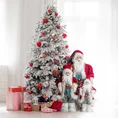 Mikołaj - figurka świąteczna  z workiem prezentów - 26 x 16 x 45 cm - czerwony 4