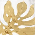 Obraz GOLDIE  złoty liść monstery ręcznie malowany na płótnie - 60 x 60 cm - złoty 2