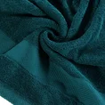 ELLA LINE Ręcznik ANDREA w kolorze turkusowym, klasyczny z tkaną bordiurą o wyjątkowej miękkości - 70 x 140 cm - turkusowy 5