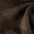 Ręcznik KAYA klasyczny z żakardową bordiurą - 50 x 90 cm - brązowy 5