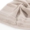 Ręcznik JUDY z bordiurą podkreśloną błyszczącą nicią - 50 x 90 cm - pudrowy róż 5