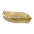 Patera dekoracyjna złota w formie łódki - 31 x 17 x 4 cm - złoty 1