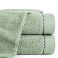 TERRA COLLECTION Ręcznik MONTENEGRO z ozdobnym przeszyciem na bordiurze - 50 x 90 cm - zielony 1