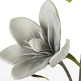 MAGNOLIA  kwiat sztuczny dekoracyjny z pianki foamirian - 70 cm - popielaty 2