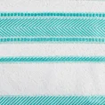 Ręcznik z żakardową błyszczącą bordiurą - 50 x 90 cm - biały 2