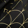 Zasłona zdobiona złotym nadrukiem w stylu art deco - 140 x 250 cm - czarny 8