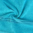 Ręcznik z bordiurą podkreśloną błyszczącą nicią - 50 x 90 cm - turkusowy 5