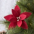Kwiat  WOLLY z filcu ręcznie zdobiony, styl skandynawski - ∅ 18 cm - czerwony 1