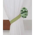 Upinacz dekoracyjny do firan i zasłon z magnesem - 15 cm - zielony 1