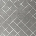 Zasłona z miękkiego welwetu ze srebrnym nadrukiem w geometryczny wzór - 140 x 250 cm - stalowy 7