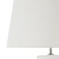 Lampa stołowa ceramiczna MERIKA z matowym abażurem w stylu boho - ∅ 50 x 71 cm - biały 3