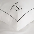EVA MINGE Komplet pościeli MINGE z najwyższej jakości makosatyny bawełnianej z nadrukiem logo EVA MINGE - 160 x 200 cm - biały 6