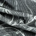 Koc  bawełniano-akrylowy miękki i jedwabisty w dotyku z motywem liści - 150 x 200 cm - biały 6