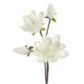 MAGNOLIA  kwiat sztuczny dekoracyjny z plastycznej pianki foamirian - ∅ 17 x 59 cm - biały 1