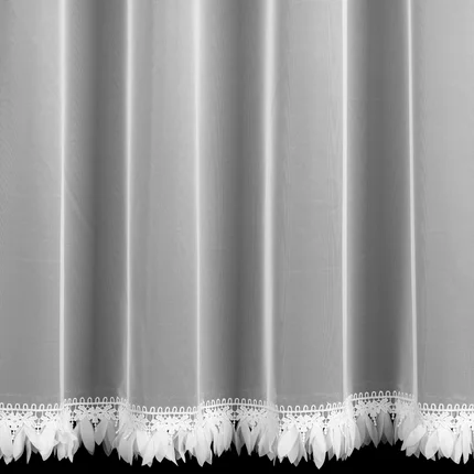 Firana SYLVI zakończona fantazyjną aplikacją Firana SYLVI zakończona fantazyjną aplikacją - 300 x 150 cm