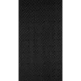 Zasłona ISLA z matowego welwetu z żakardowym geometrycznym wzorem - 140 x 250 cm - czarny 8