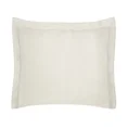 NOVA COLOUR Poszewka na poduszkę bawełniana z satynowym połyskiem i ozdobną kantą - 50 x 70 cm - beżowy 1